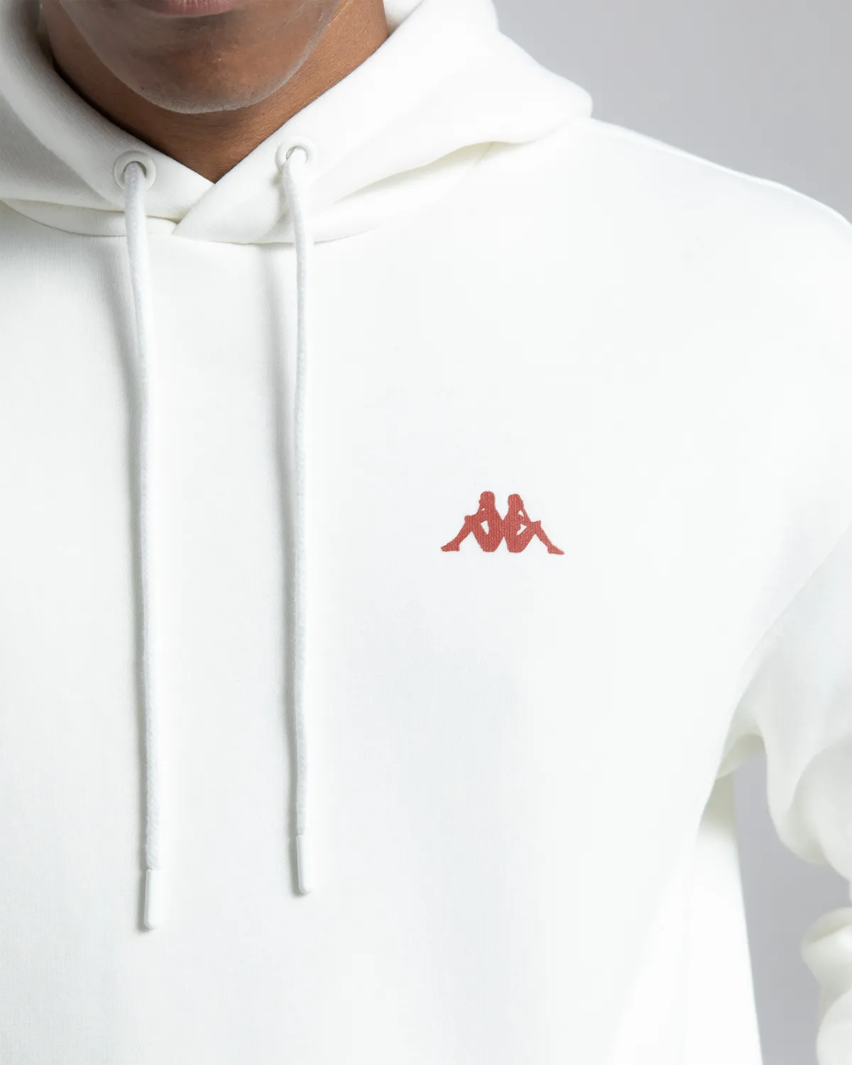 Beyaz Authentic Fuji Erkek Beyaz Oversize Fit Hoodie