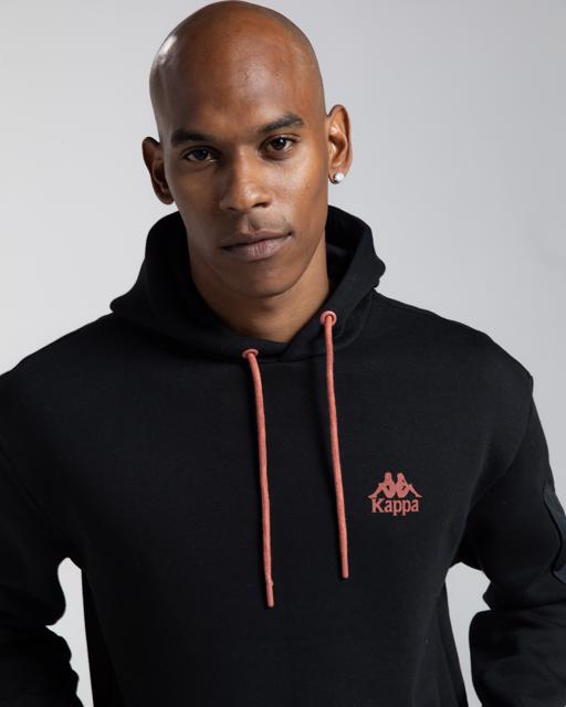 Siyah Authentic Sewa Erkek Siyah Oversize Fit Hoodie - KAPPA® Türkiye