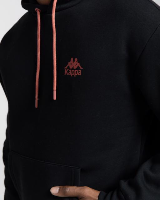 Siyah Authentic Sewa Erkek Siyah Oversize Fit Hoodie - KAPPA® Türkiye