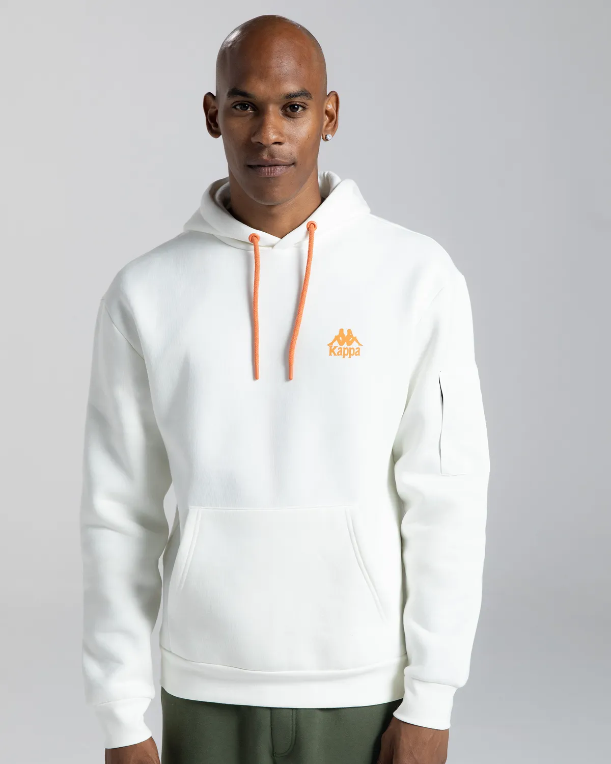 Beyaz Authentic Sewa Erkek Beyaz Oversize Fit Hoodie