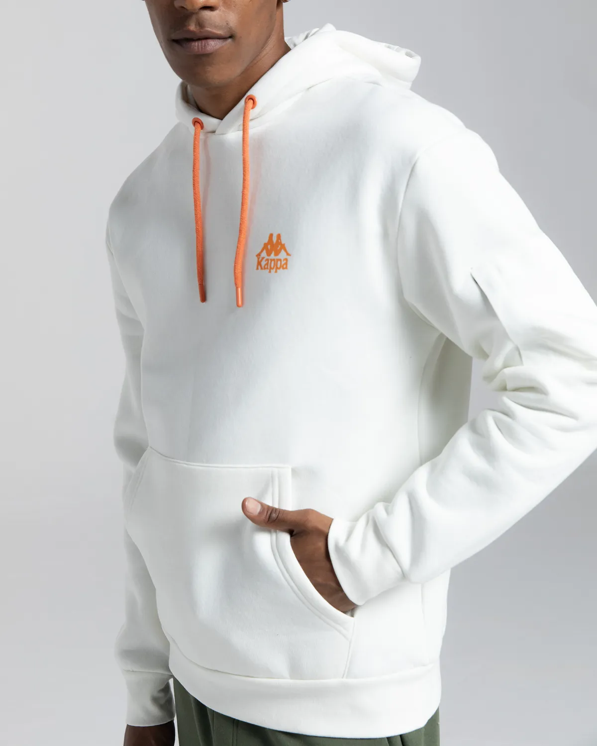 Beyaz Authentic Sewa Erkek Beyaz Oversize Fit Hoodie