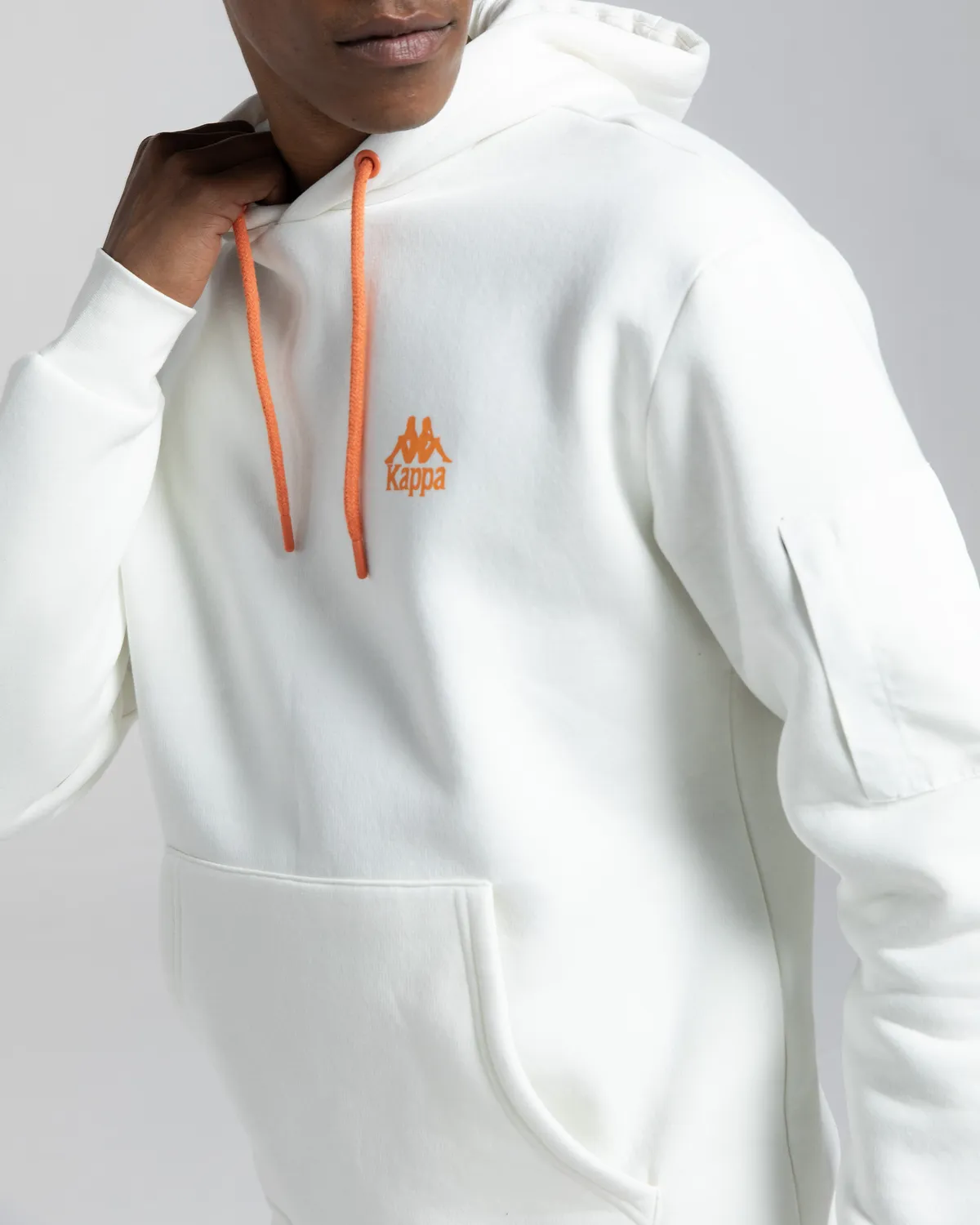 Beyaz Authentic Sewa Erkek Beyaz Oversize Fit Hoodie