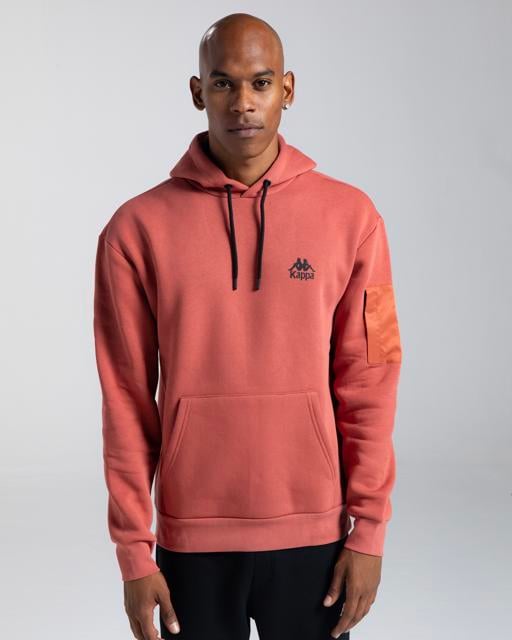 Pembe Authentic Sewa Erkek Kiremit Oversize Hoodie - KAPPA® Türkiye