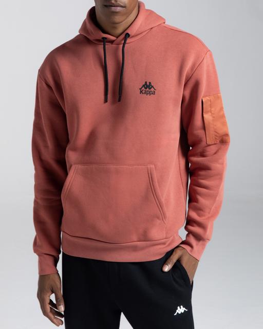Pembe Authentic Sewa Erkek Kiremit Oversize Hoodie - KAPPA® Türkiye
