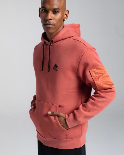 Pembe Authentic Sewa Erkek Kiremit Oversize Hoodie - KAPPA® Türkiye