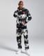 Authentic Graphik Gimmy Erkek Siyah-Beyaz Comfort Fit Hoodie