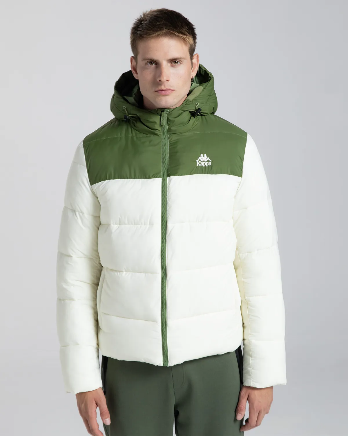 Beyaz Authentic Gamarit Erkek Beyaz - Yeşil Şişme Mont