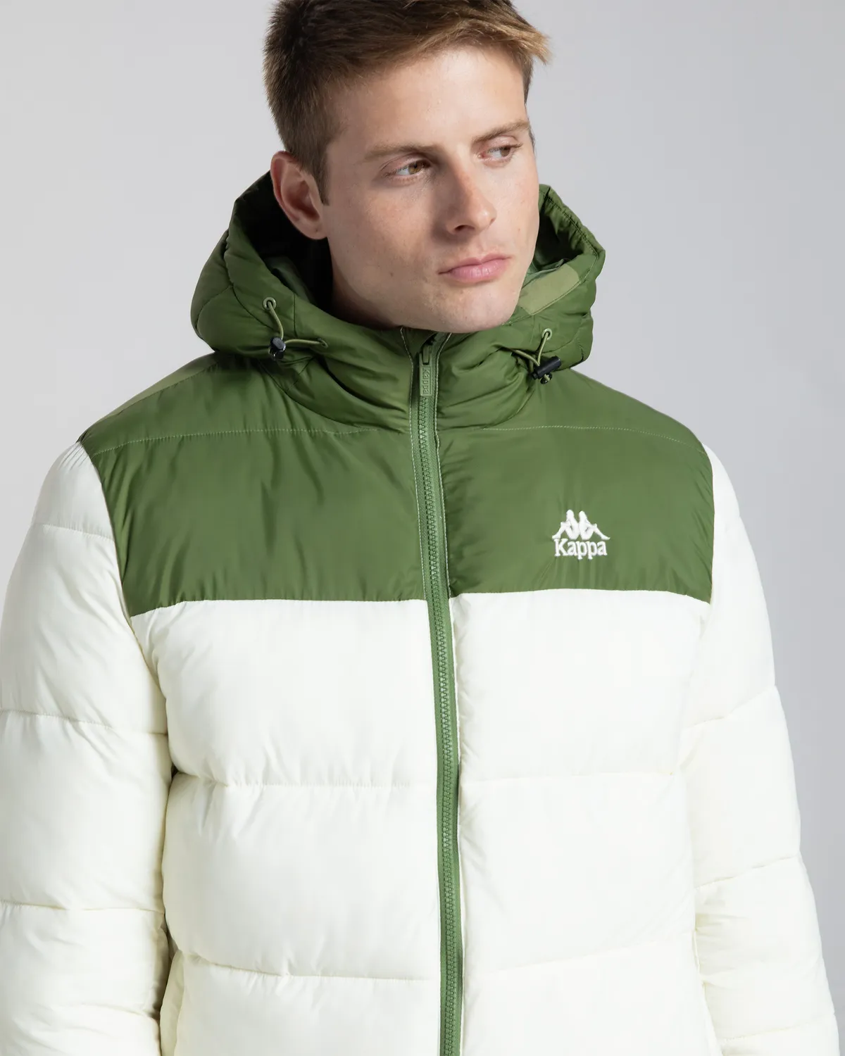 Beyaz Authentic Gamarit Erkek Beyaz - Yeşil Şişme Mont