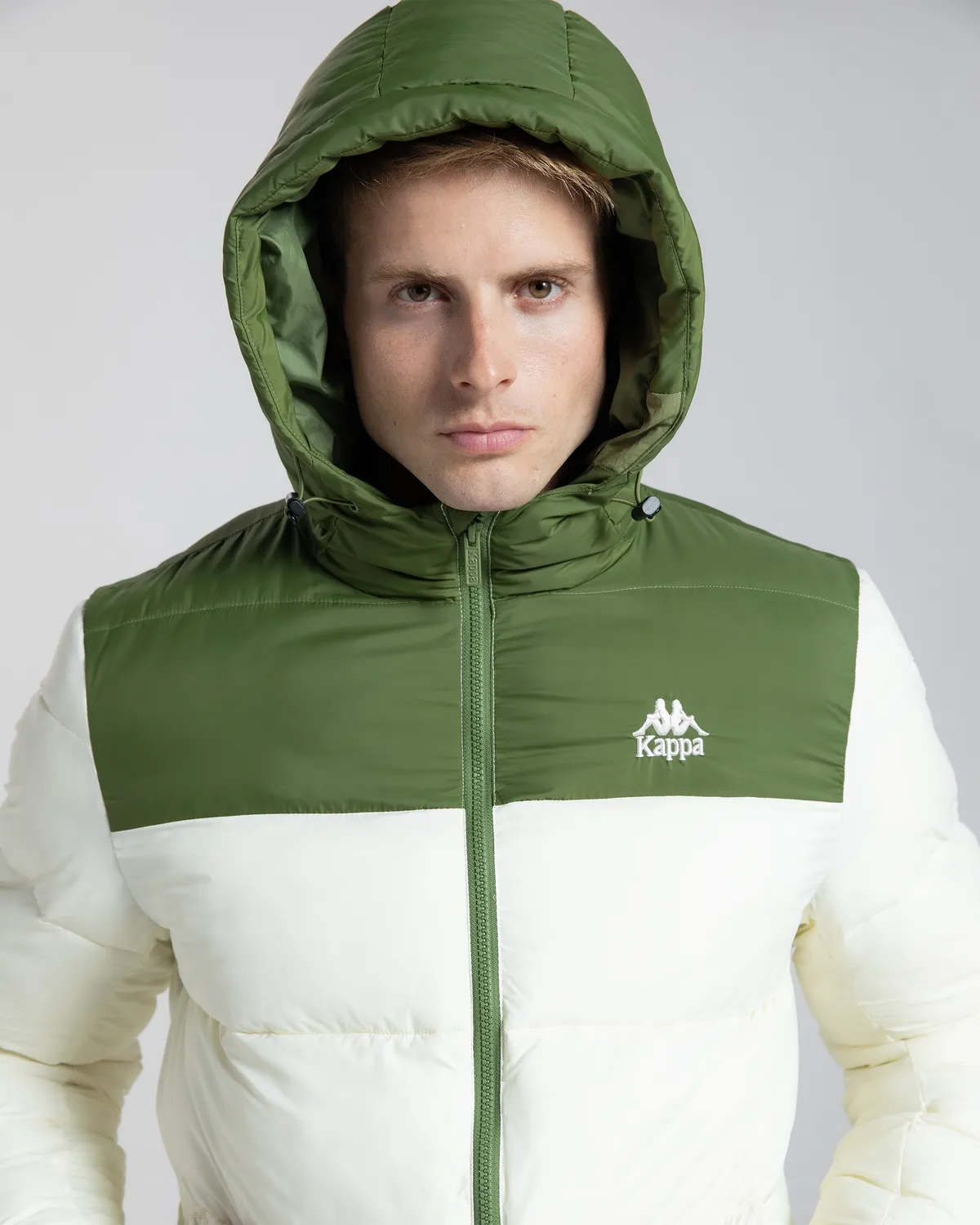 Beyaz Authentic Gamarit Erkek Beyaz - Yeşil Şişme Mont