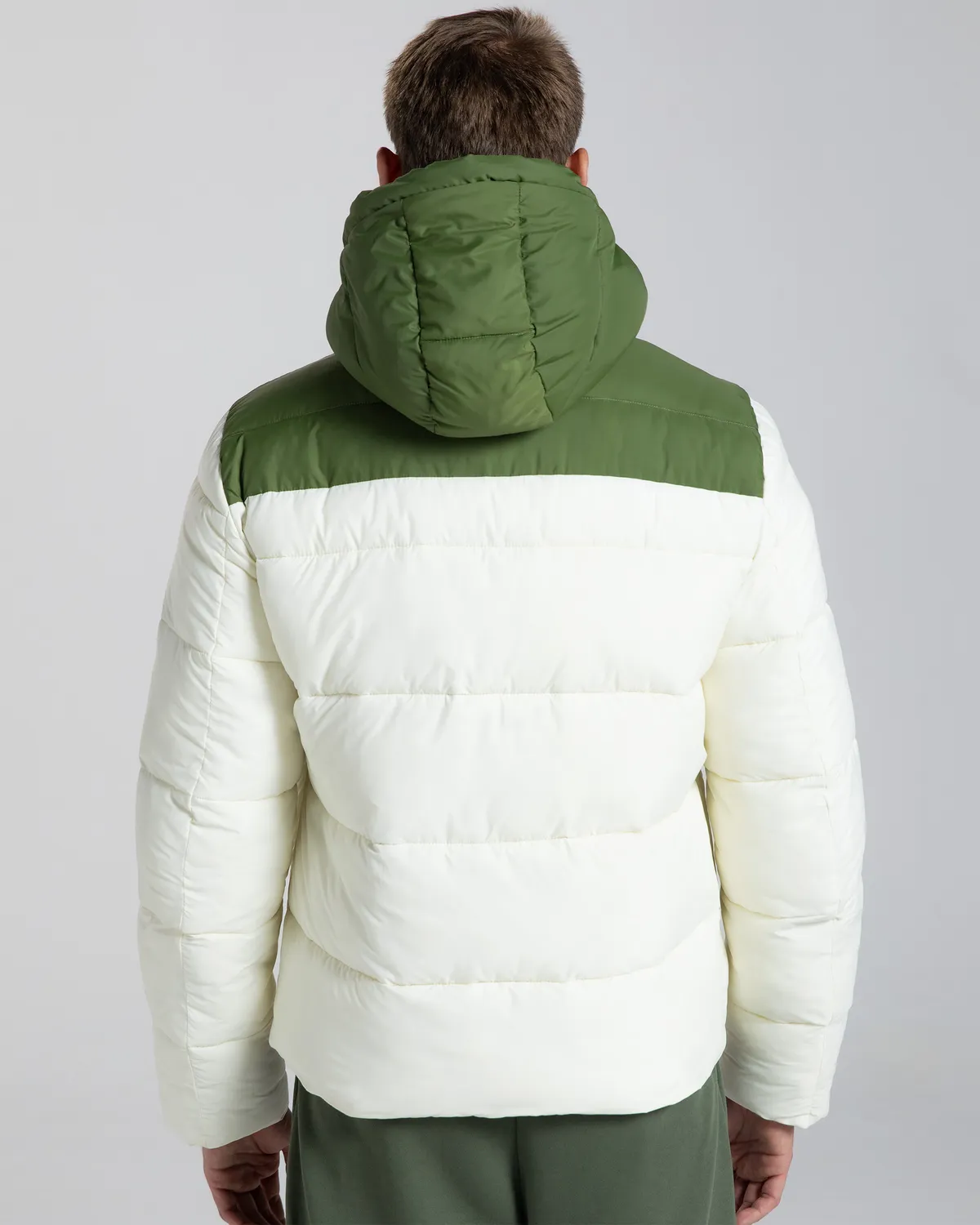 Beyaz Authentic Gamarit Erkek Beyaz - Yeşil Şişme Mont