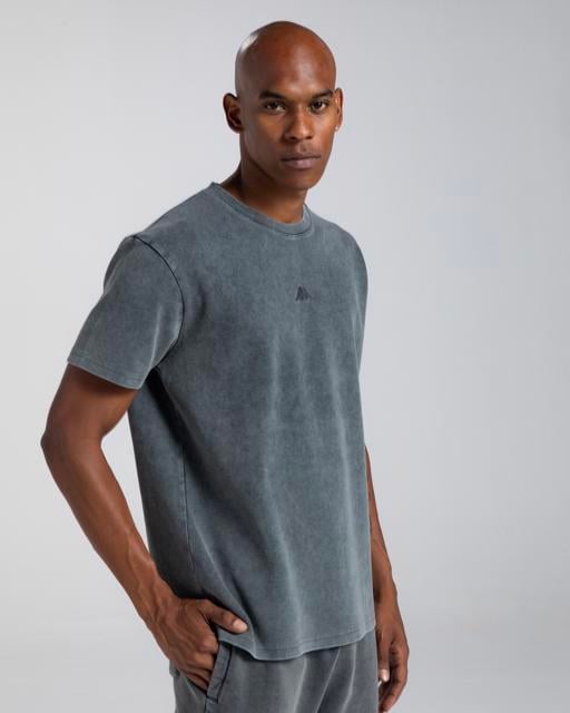 Siyah Authentic Asidewa Erkek Antrasit Regular Tişört - KAPPA® Türkiye