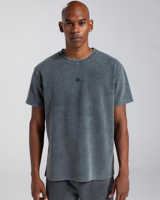 Siyah Authentic Asidewa Erkek Antrasit Regular Tişört - KAPPA® Türkiye