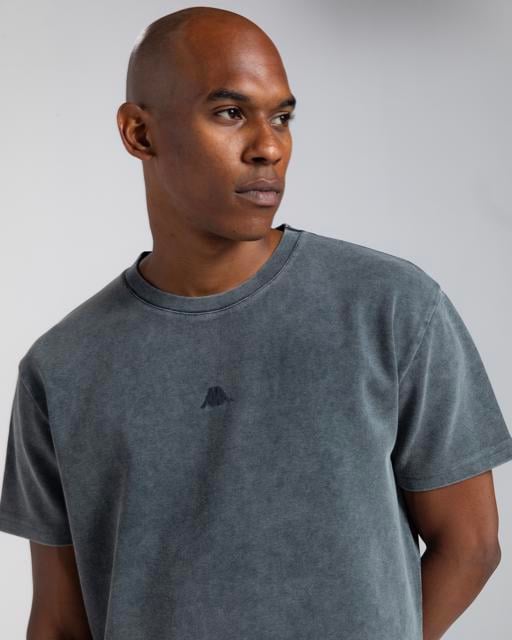 Siyah Authentic Asidewa Erkek Antrasit Regular Tişört - KAPPA® Türkiye