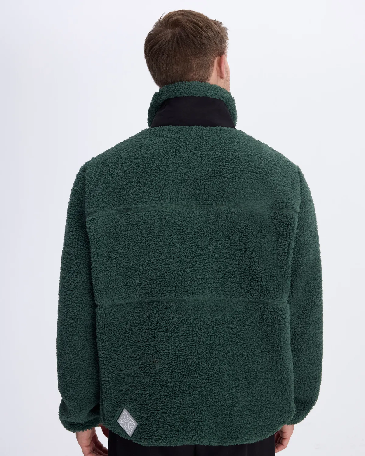 Yeşil Wottay Erkek Yeşil-Siyah Regular Fit Sherpa