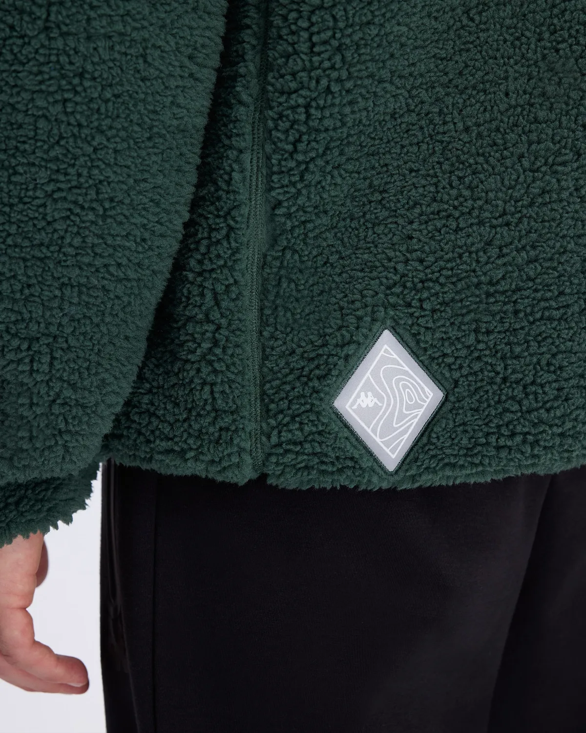 Yeşil Wottay Erkek Yeşil-Siyah Regular Fit Sherpa