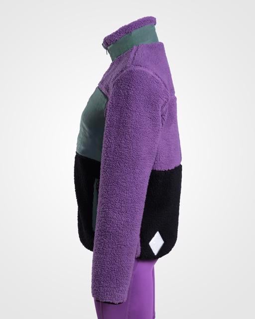 Mor Wallawa Kadın Mor-Siyah Regular Sherpa Mont - KAPPA® Türkiye