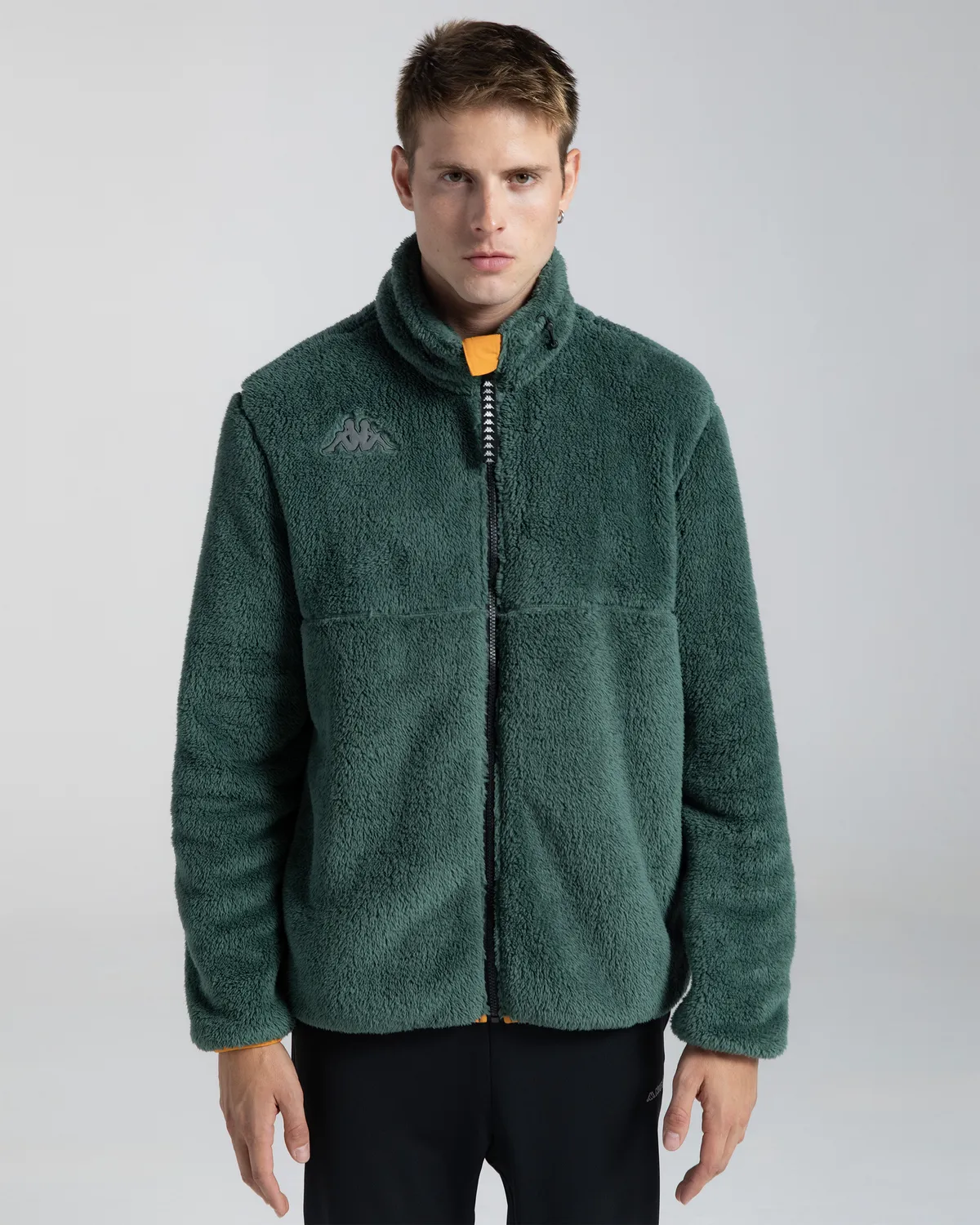 Yeşil Woolly Erkek Yeşil Regular Sherpa Mont