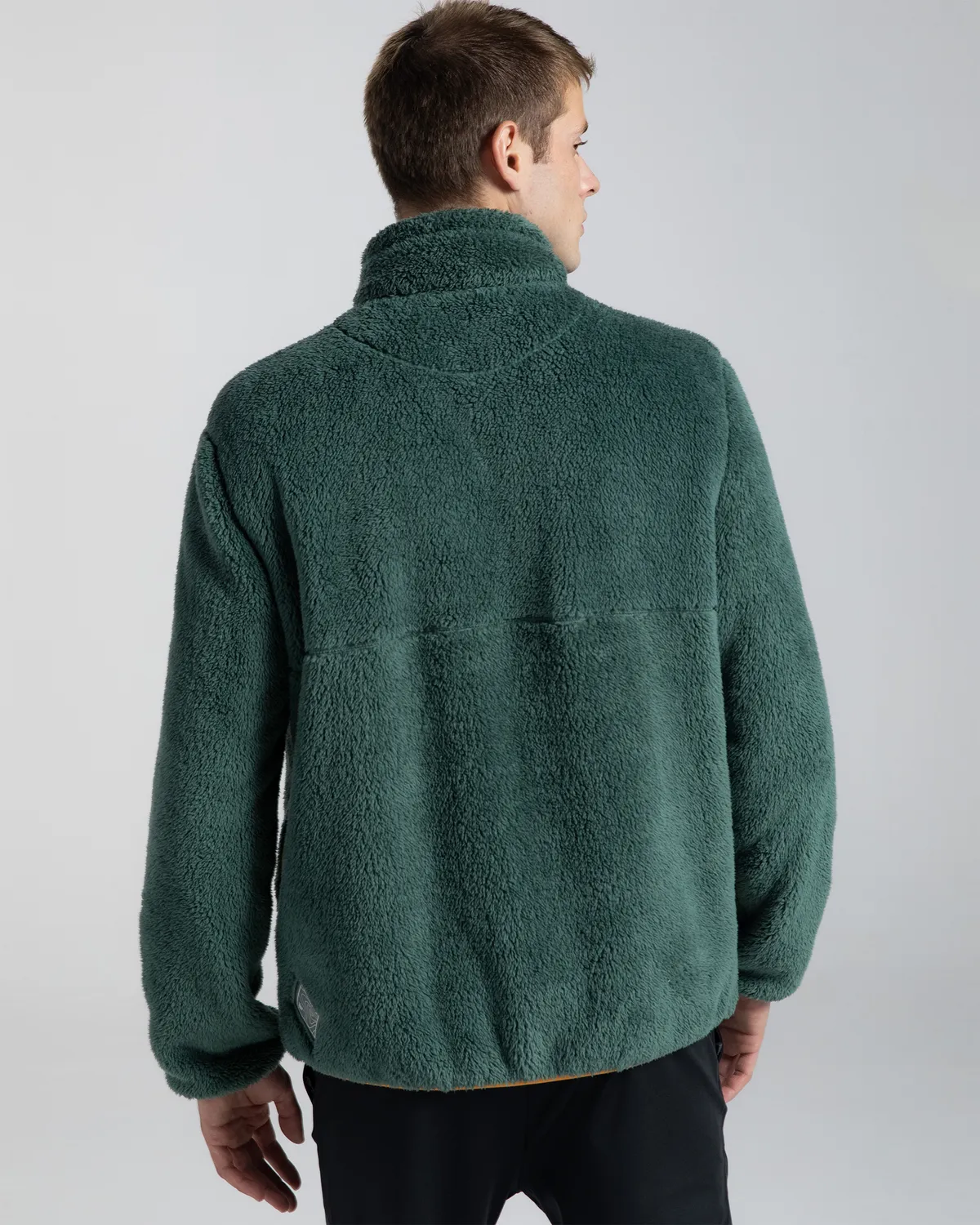Yeşil Woolly Erkek Yeşil Regular Sherpa Mont