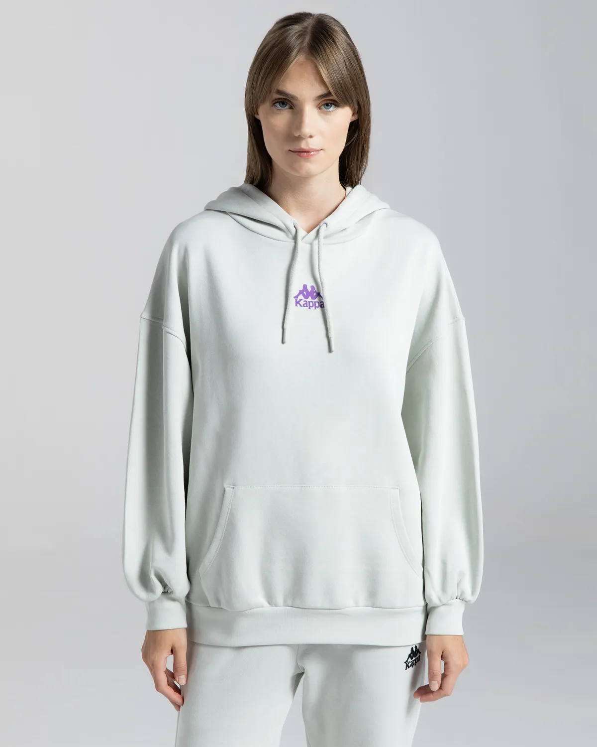 Gri Authentic Mira Kadın Gri Oversize Fit Hoodie