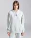 Authentic Mira Kadın Gri Oversize Fit Hoodie