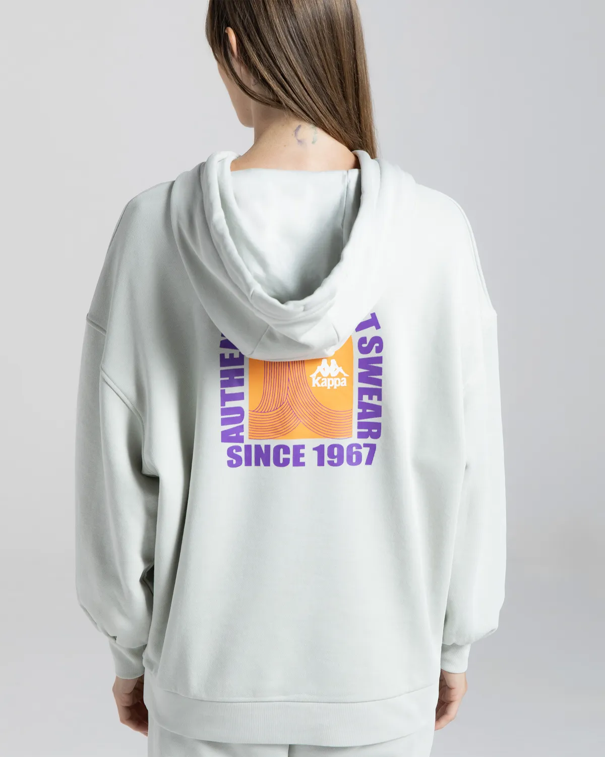 Gri Authentic Mira Kadın Gri Oversize Fit Hoodie