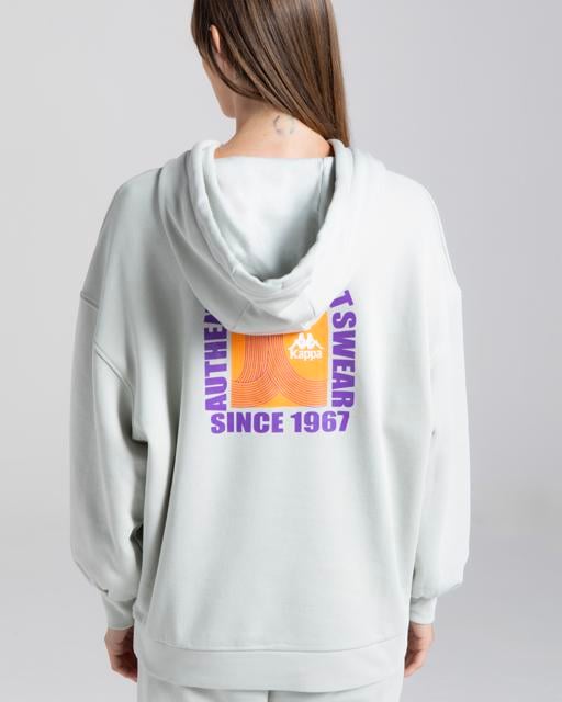 Gri Authentic Mira Kadın Gri Oversize Fit Hoodie - KAPPA® Türkiye