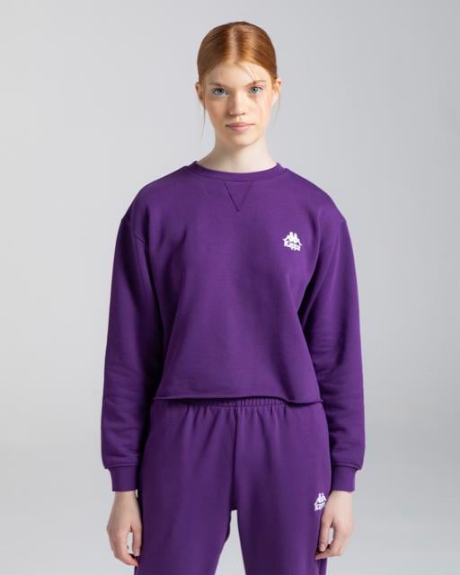 Mor Authentic Eoke Kadın Mor Regular Fit Sweatshirt - KAPPA® Türkiye