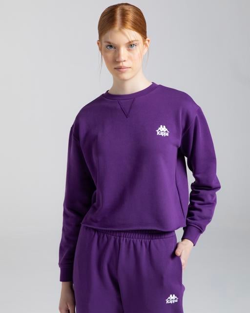 Mor Authentic Eoke Kadın Mor Regular Fit Sweatshirt - KAPPA® Türkiye