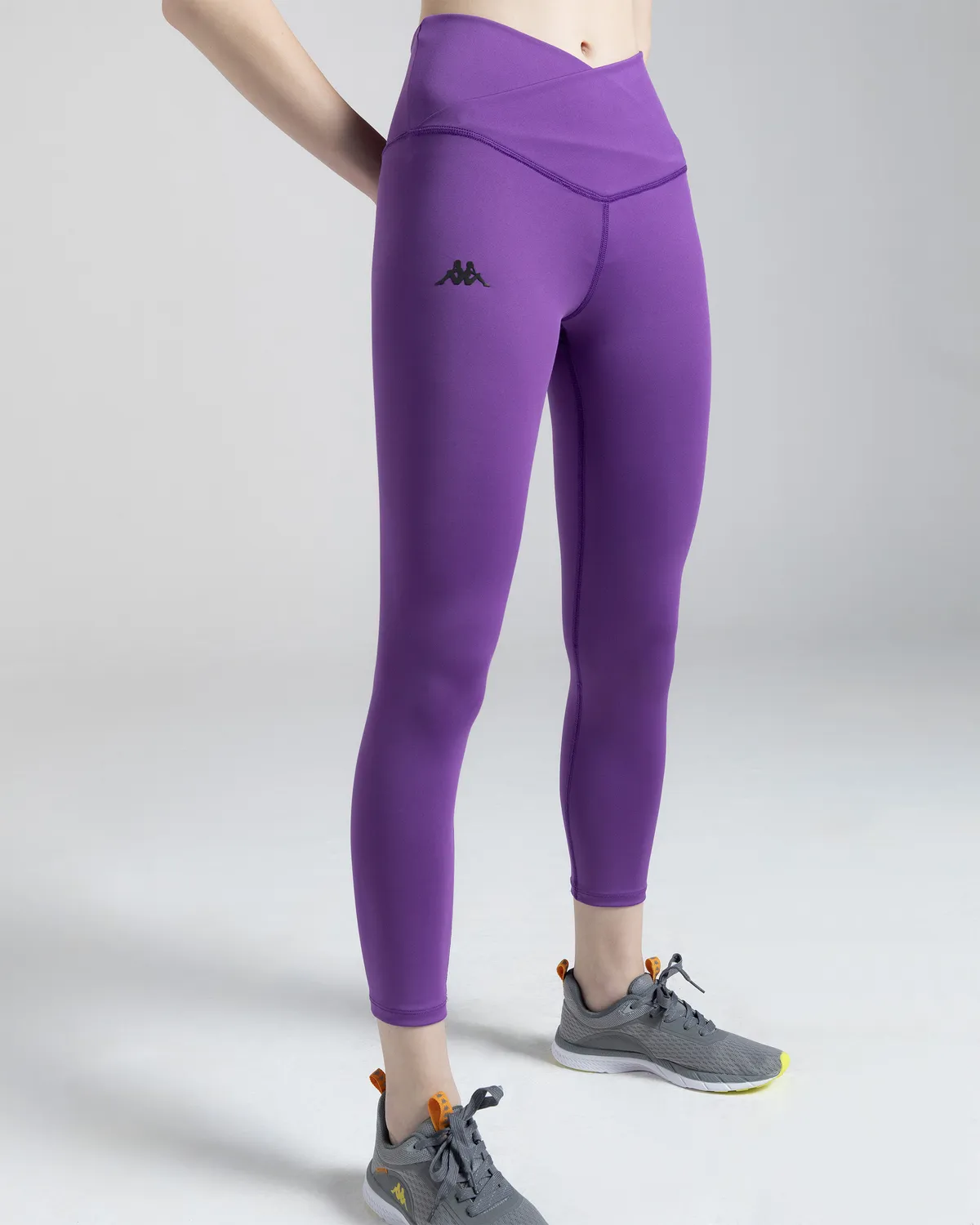 Mor Logo Niki Kadın Mor Skin Fit Tayt