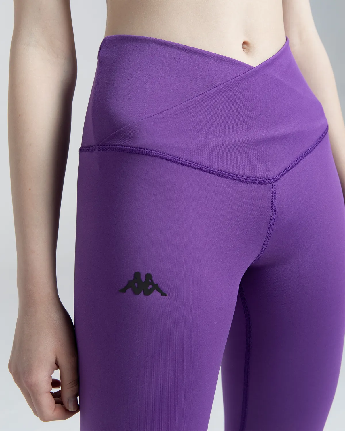 Mor Logo Niki Kadın Mor Skin Fit Tayt