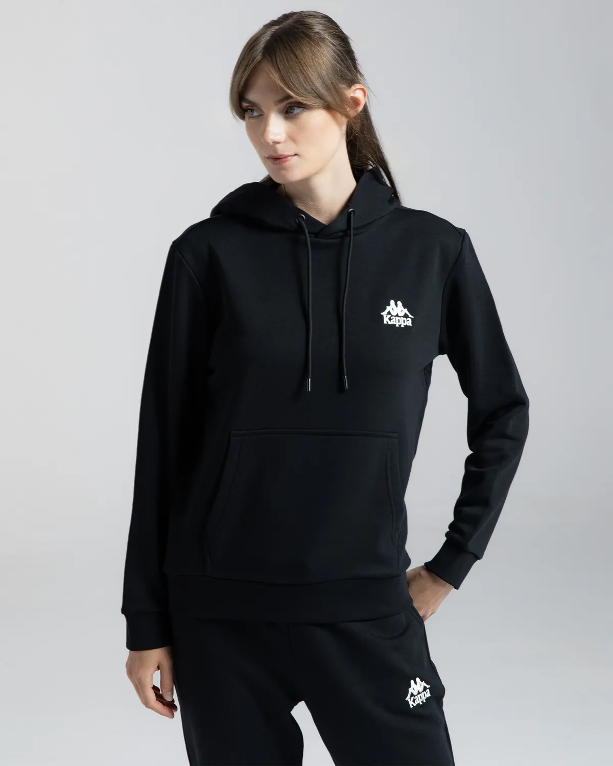 Siyah Authentic Rua Kadın Siyah Regular Fit Hoodie