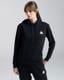 Authentic Rua Kadın Siyah Regular Fit Hoodie