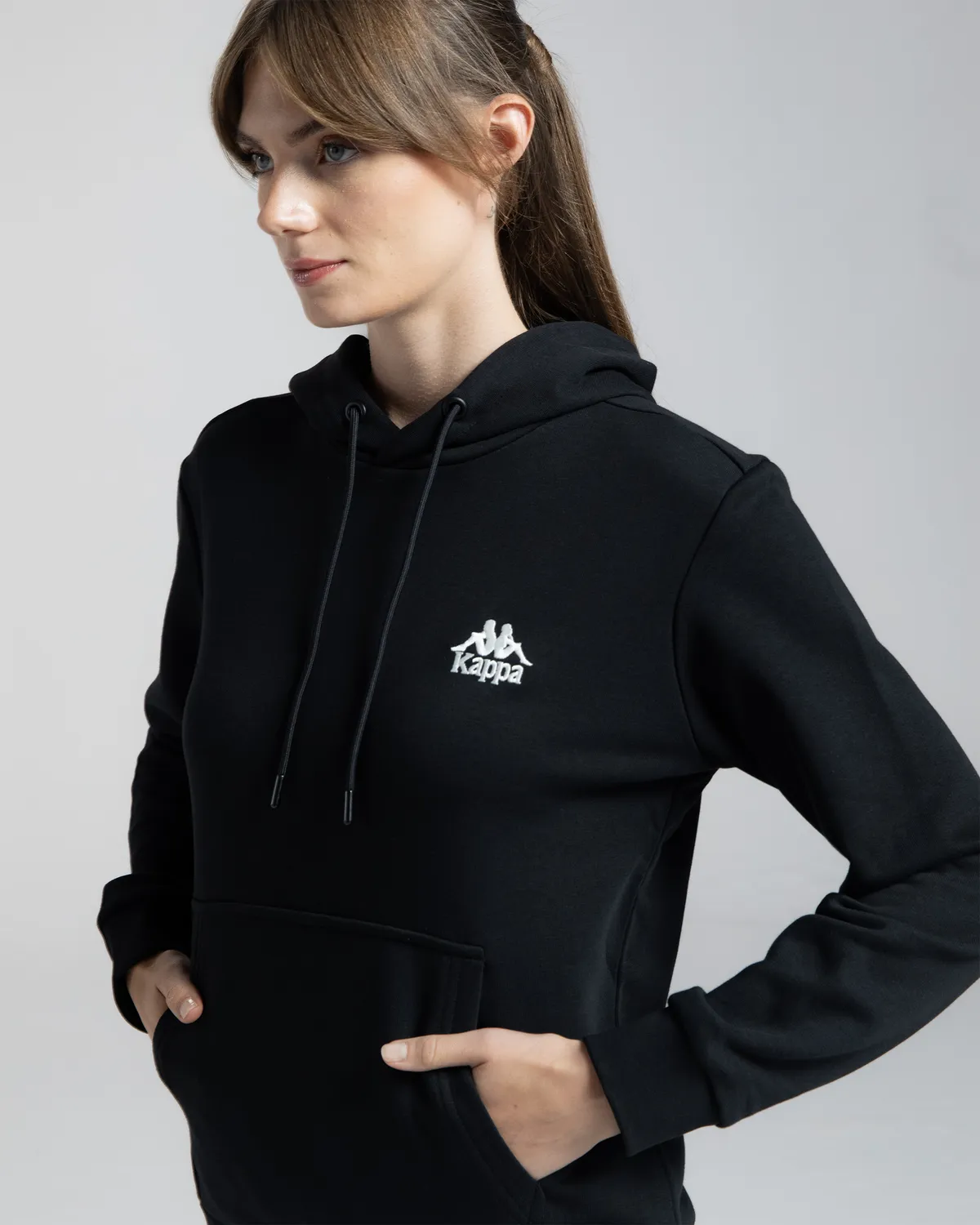 Siyah Authentic Rua Kadın Siyah Regular Fit Hoodie