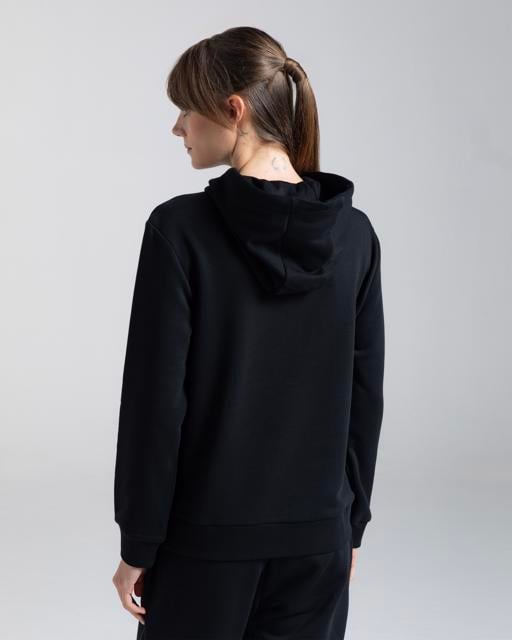 Siyah Authentic Rua Kadın Siyah Regular Fit Hoodie - KAPPA® Türkiye