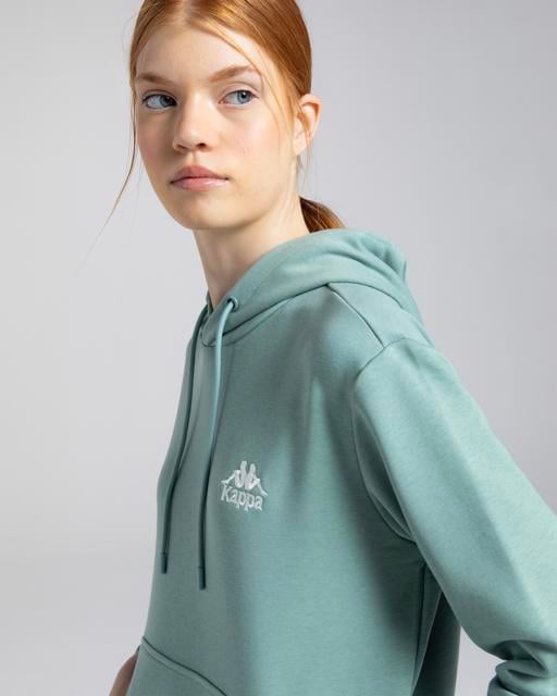 Yeşil Authentic Rua Kadın Yeşil Regular Fit Hoodie - KAPPA® Türkiye