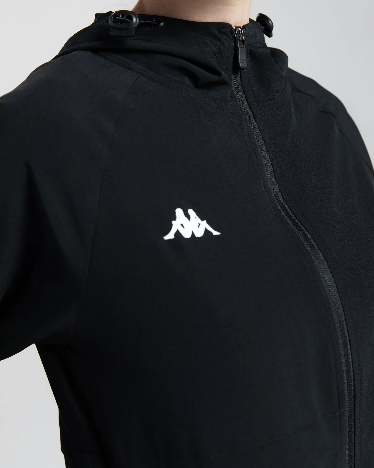 Siyah Logo Tama Kadın Siyah Regular Fit Rüzgarlık