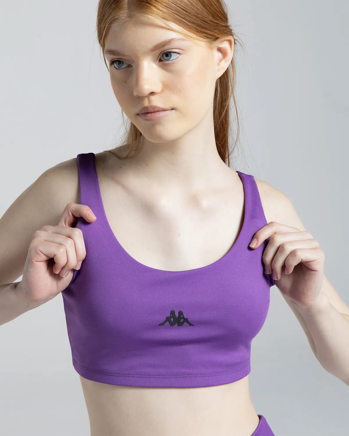 Mor Logo Mino Kadın Mor Skin Fit Sporcu Sütyeni