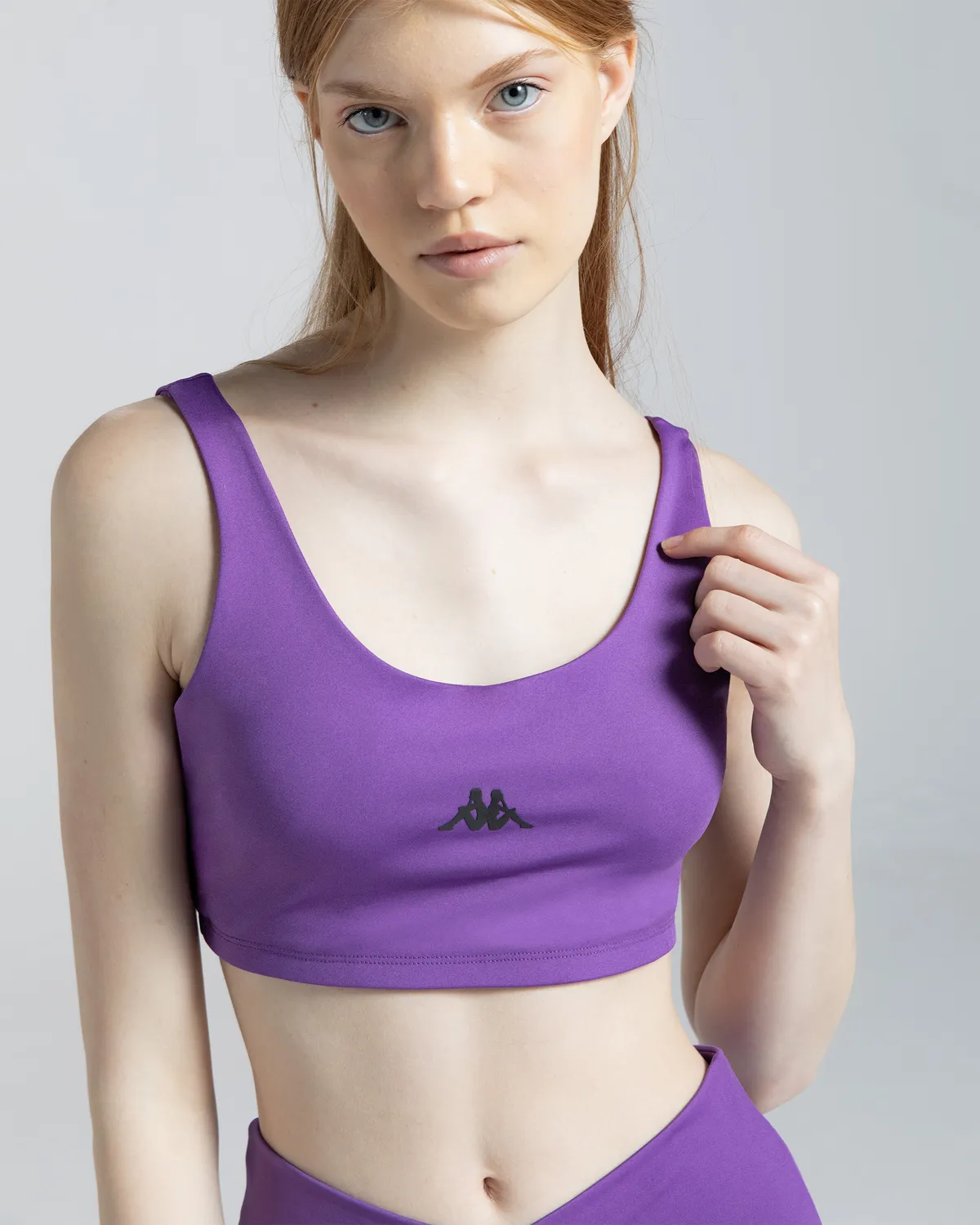 Mor Logo Mino Kadın Mor Skin Fit Sporcu Sütyeni