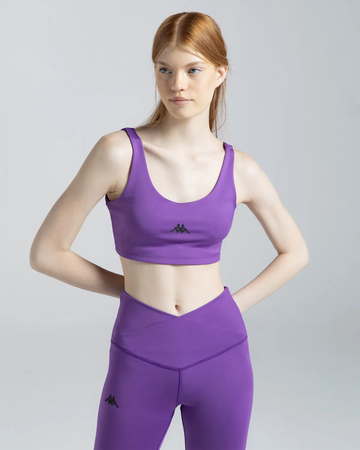 Mor Logo Mino Kadın Mor Skin Fit Sporcu Sütyeni