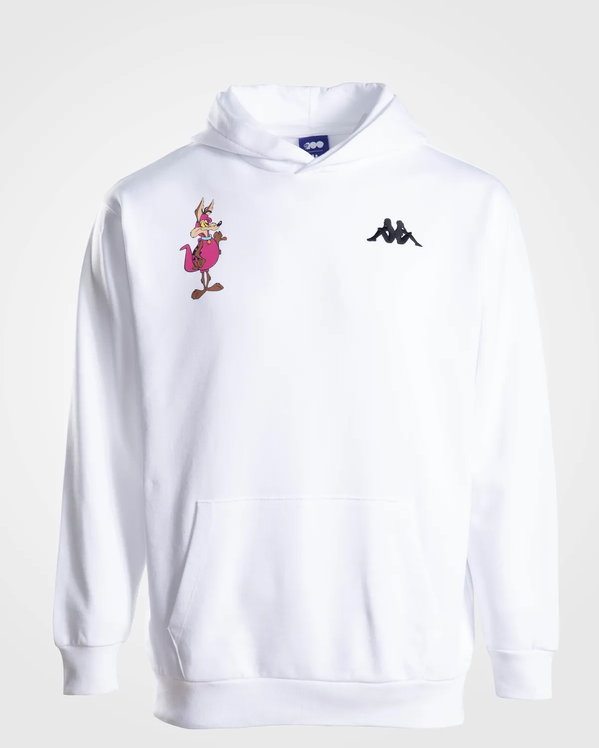 Beyaz Authentic Dinos Warner Bros - Looney Tunes Unisex Beyaz Siyah Comfort Fit Hoodie