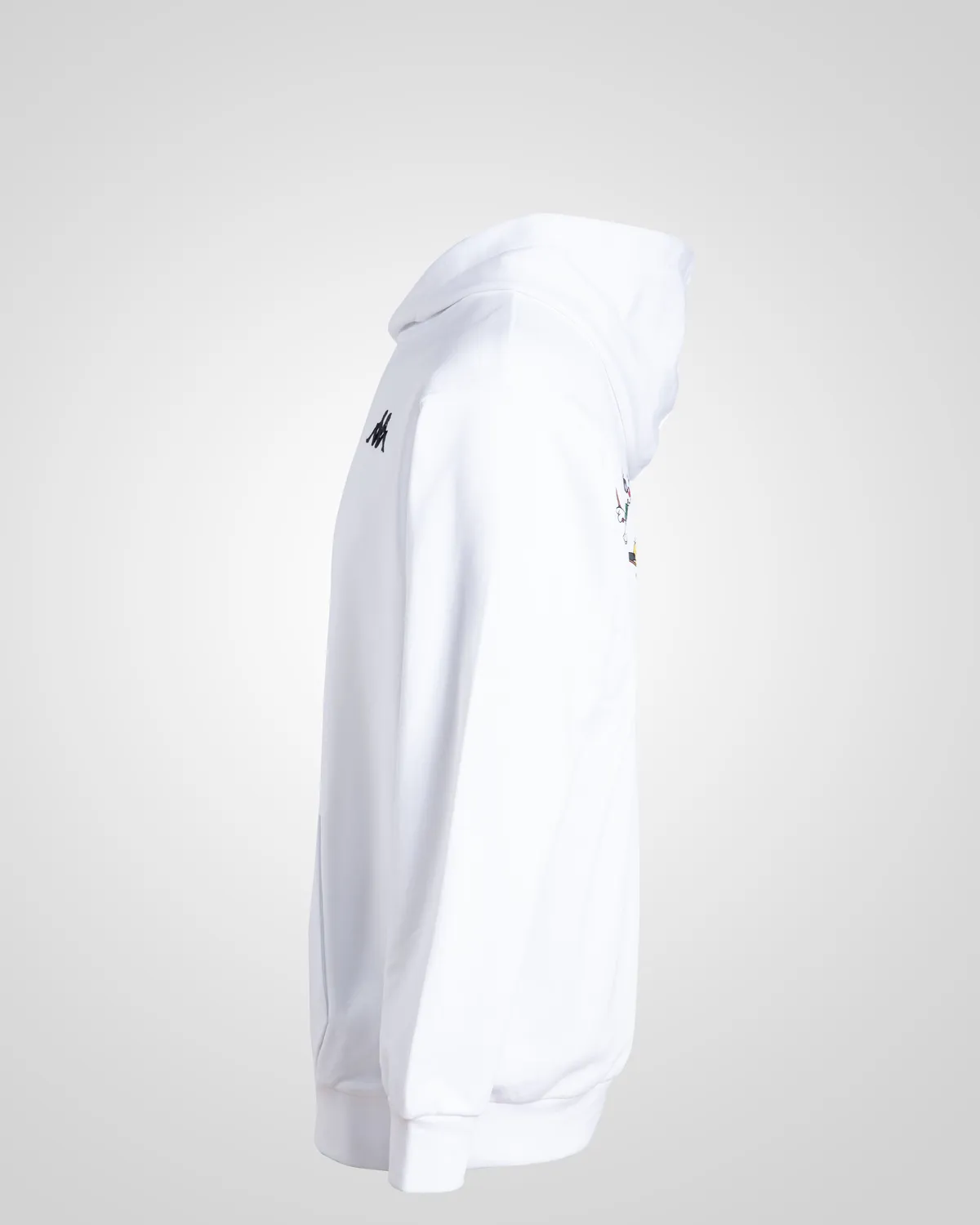 Beyaz Authentic Dario Warner Bros - Looney Tunes Unisex Beyaz Siyah Comfort Fit Hoodie