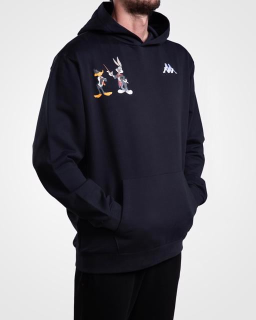 Siyah Authentic Dario Warner Bros - Looney Tunes Unisex Siyah Beyaz Comfort Hoodie - KAPPA® Türkiye