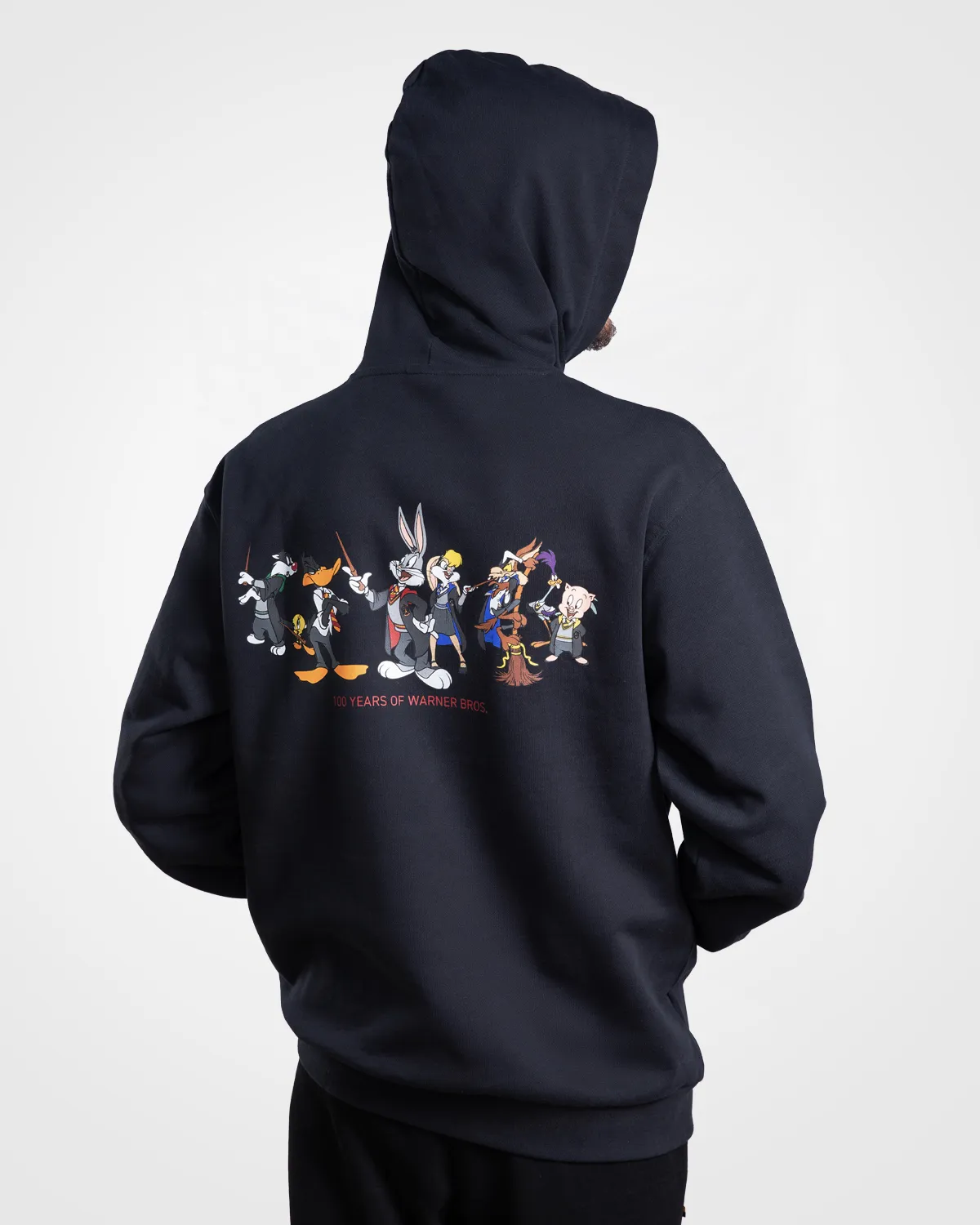 Siyah Authentic Dario Warner Bros - Looney Tunes Unisex Siyah Beyaz Comfort Hoodie