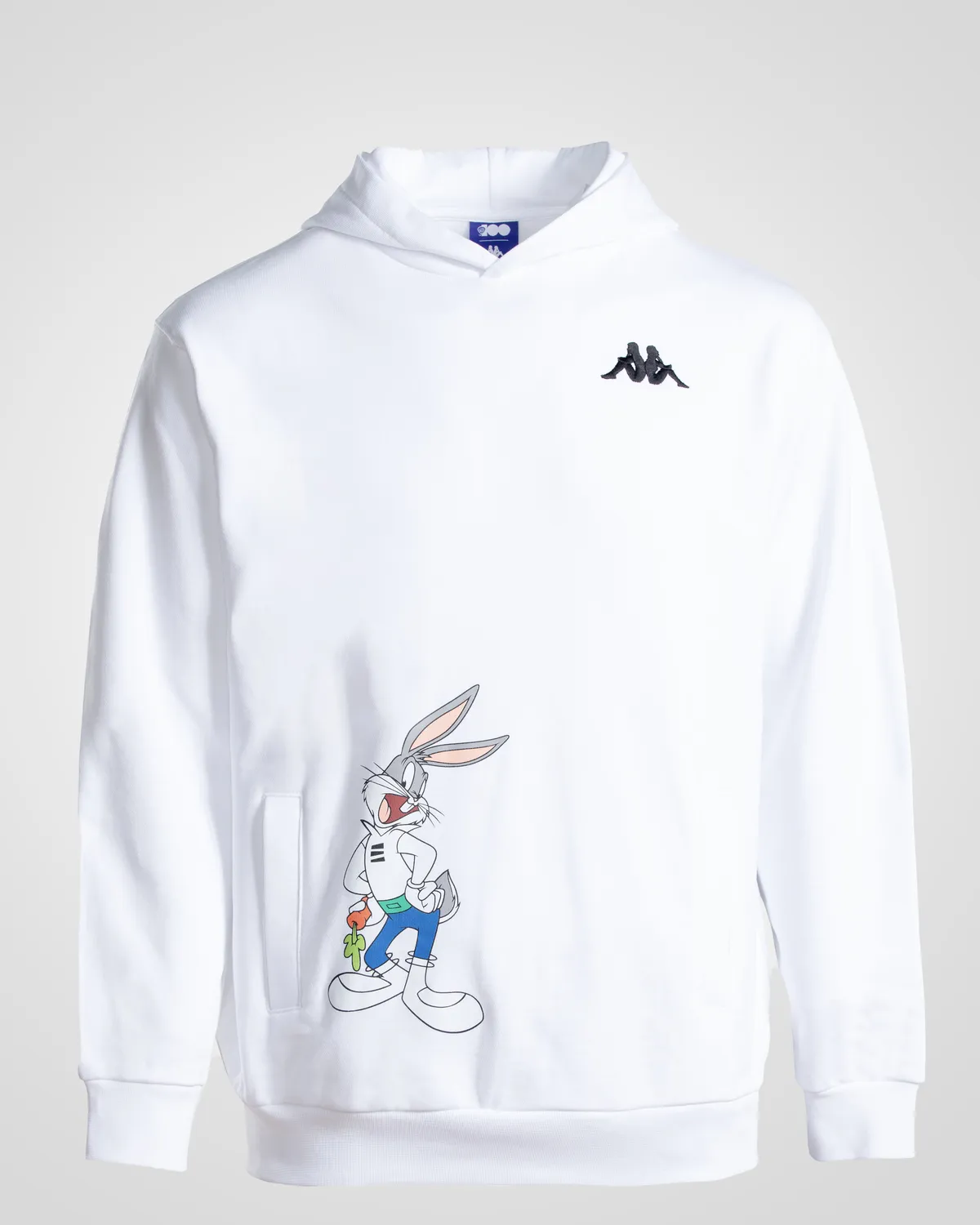 Beyaz Authentic Daxen Warner Bros - Looney Tunes Unisex Beyaz Siyah Comfort Fit Hoodie