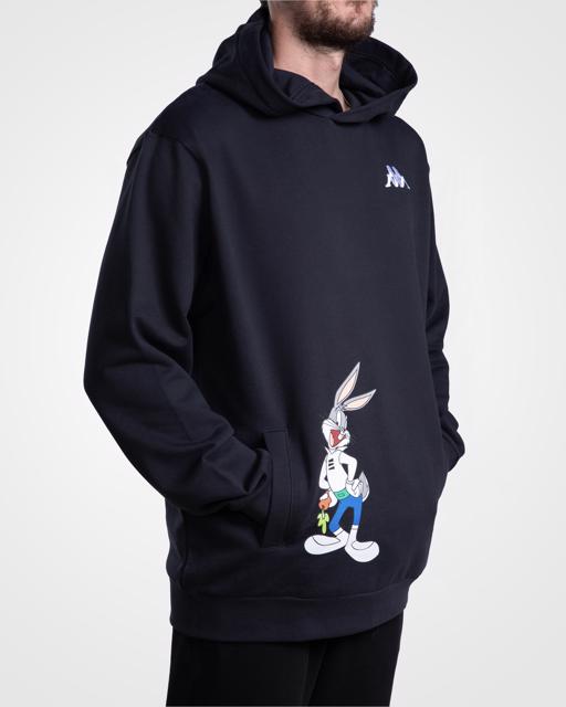 Siyah Authentic Daxen Warner Bros - Looney Tunes Unisex Siyah Beyaz Comfort Fit Hoodie - KAPPA® Türkiye