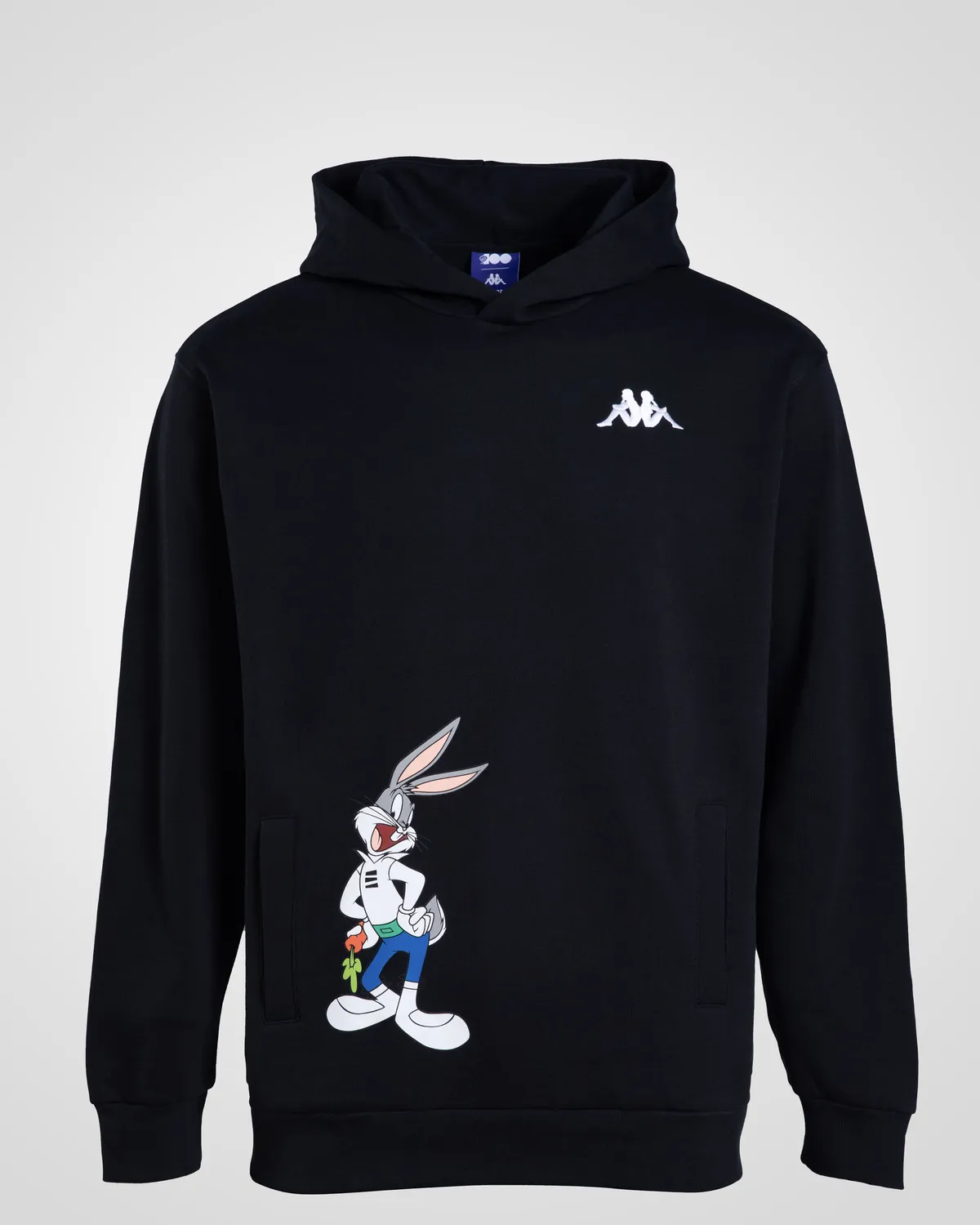 Siyah Authentic Daxen Warner Bros - Looney Tunes Unisex Siyah Beyaz Comfort Fit Hoodie