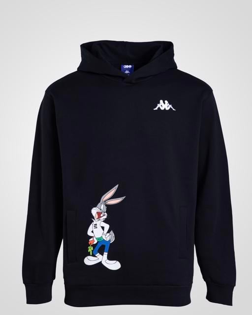 Siyah Authentic Daxen Warner Bros - Looney Tunes Unisex Siyah Beyaz Comfort Fit Hoodie - KAPPA® Türkiye