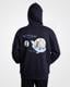 Siyah-Authentic Daxen Warner Bros - Looney Tunes Unisex Siyah Beyaz Comfort Hoodie