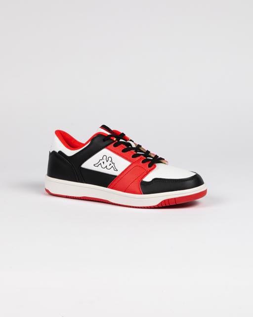 Siyah Logo Bernal Unisex Siyah-Kırmızı Sneaker - KAPPA® Türkiye