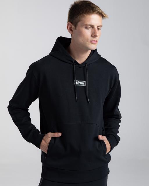 Siyah Authentic Mikap Erkek Siyah Oversize Hoodie - KAPPA® Türkiye